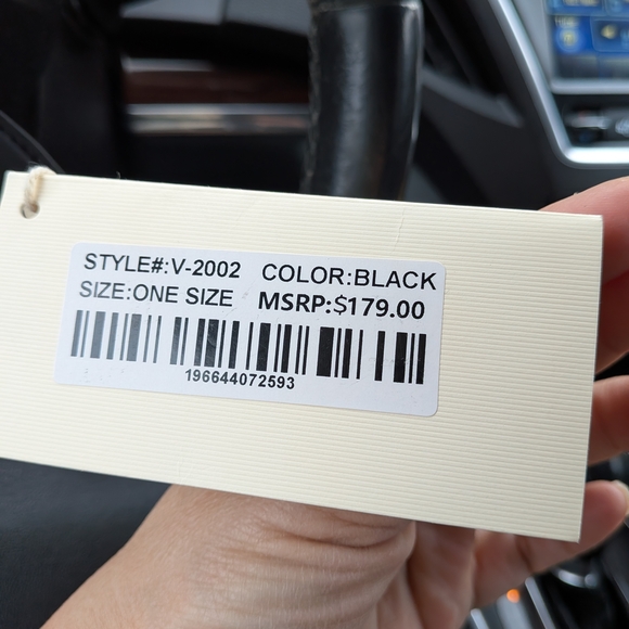 Valentino Orlandi Nwt  Quilted Black Satchel with Gold Accent Handbag - Picture 8 of 8